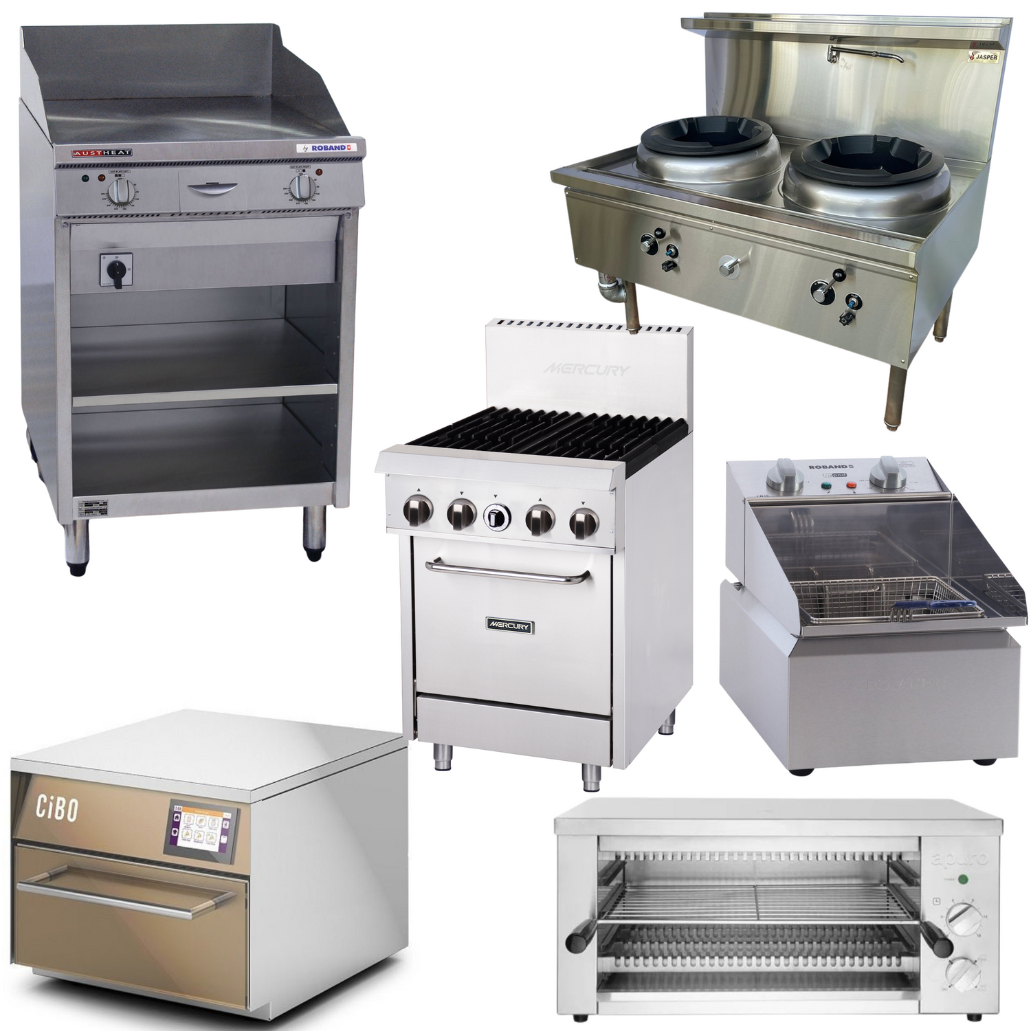 Commercial cooking equipment range