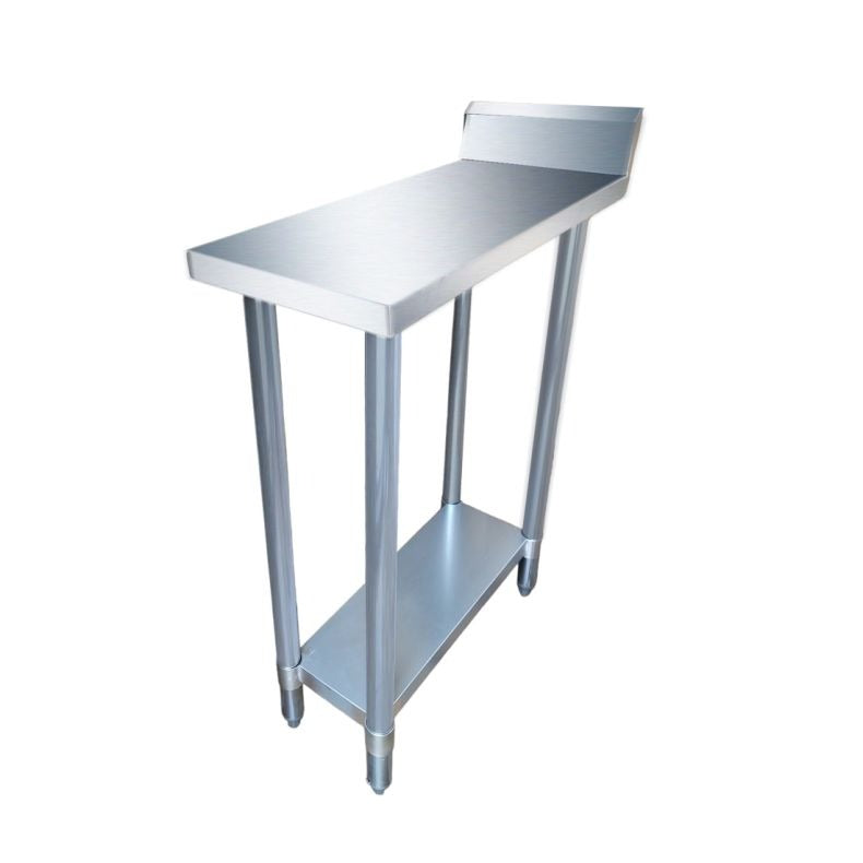 0300-7-WBB Economic 304 Grade Stainless Steel Table with splashback 300x700x900