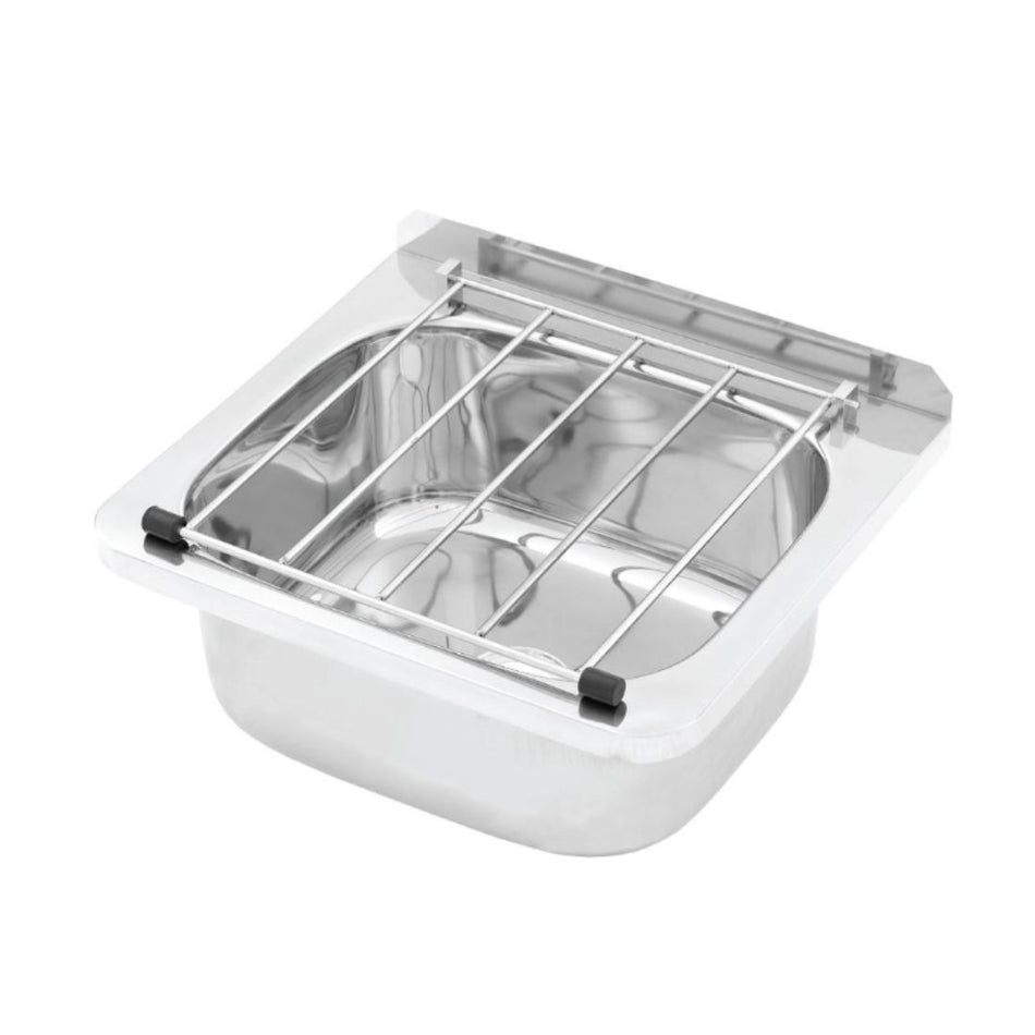 Cleaners Sink (hinged grate) With Wall Mount Brackets AB-CS-B