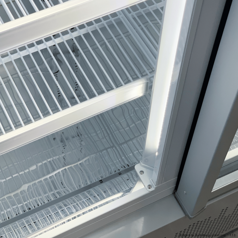 Thermaster Door Supermarket Fridge Black LG-600BGBM