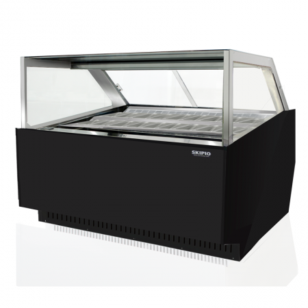 Skipio SGC-1500F 16 x 1/3 Pan Gelato Showcase Freezer
