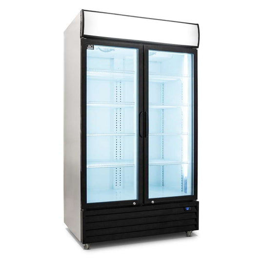 1000L Double Glass Door Upright Display Fridge CU1000TNG