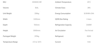 Bromic FHM1250-NR Full Height Multideck Fridge - 1250mm