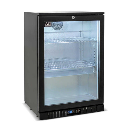 Single Door Bar Fridge - Black Body & Doors 1BBR-H