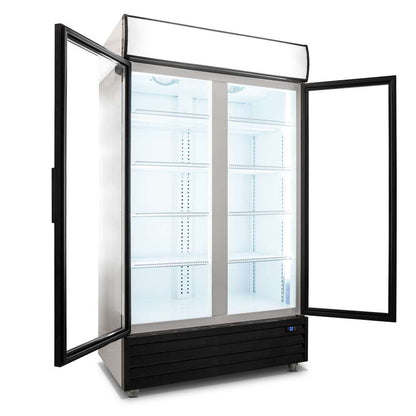 1000L Double Glass Door Upright Display Fridge CU1000TNG