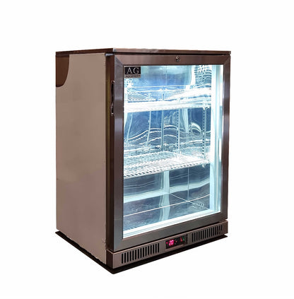 Single Door Bar Fridge - Stainless Steel Body & Doors 1SBR-H