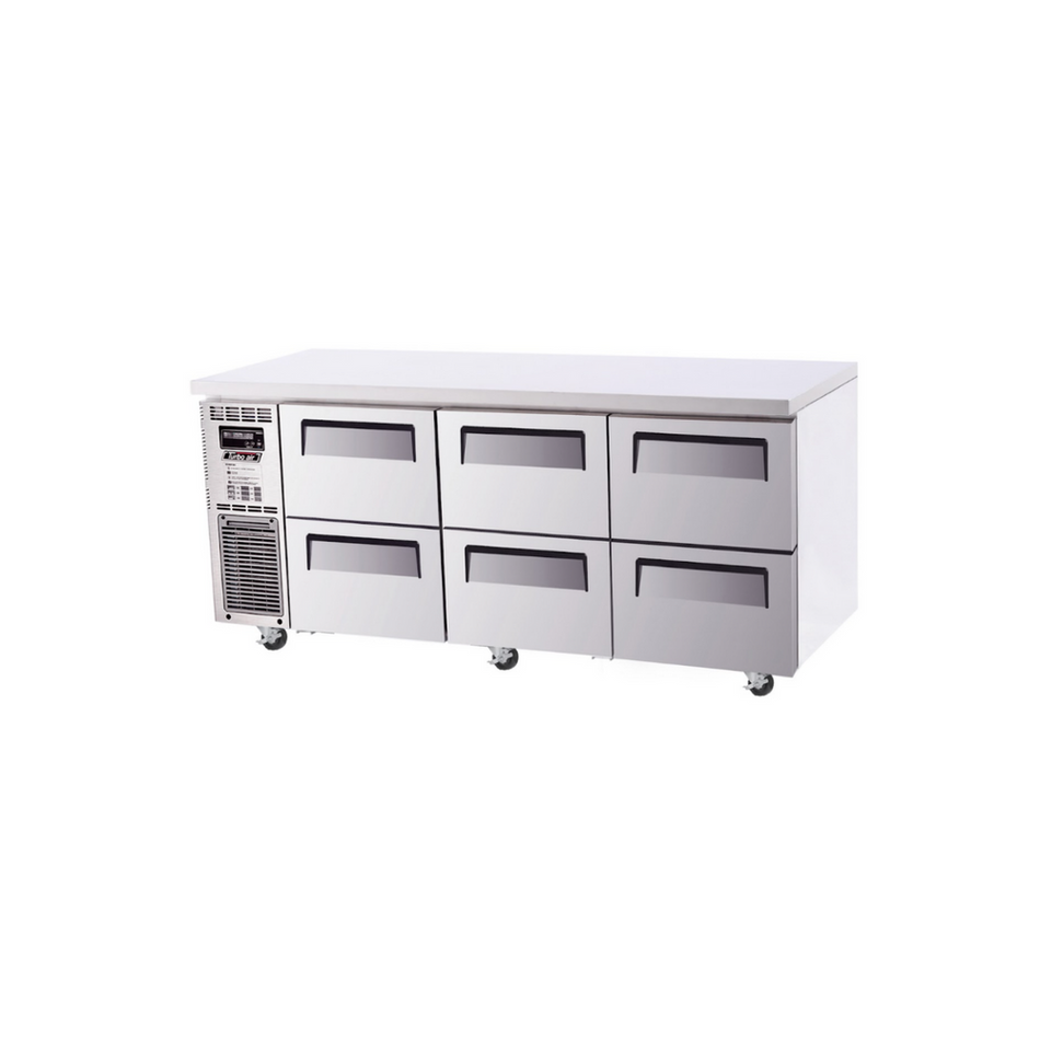 Turbo Air KUR18-2D-6-N 6 Drawer Undercounter Fridge – 1800mm