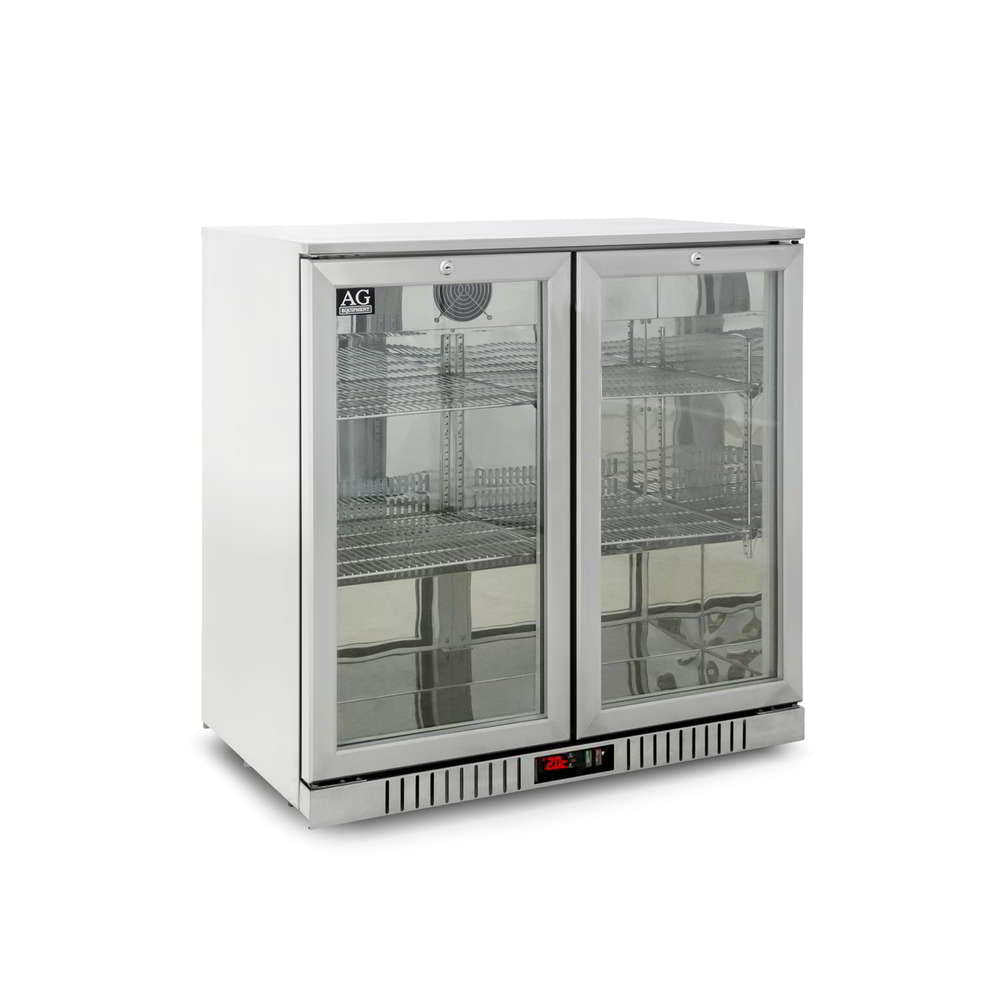 Twin Door Bar Fridge - Stainless Body & Doors | 2SBR-H