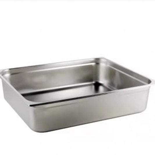 2/1 100mm Deep Stainless Steel Gastronorm Pan (6 pack)
