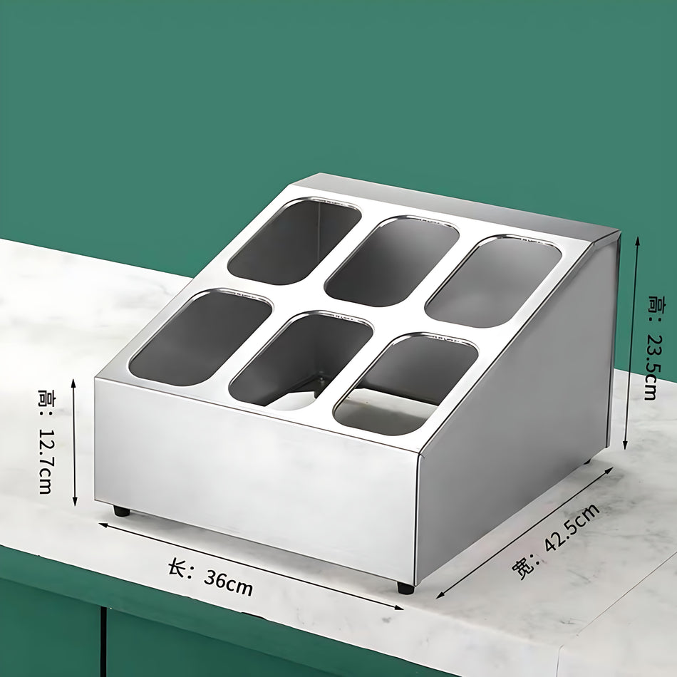 1/6 - 2 Row - 6 Girds Gastronorm Pan Rack - S/S 490*400*240mm
