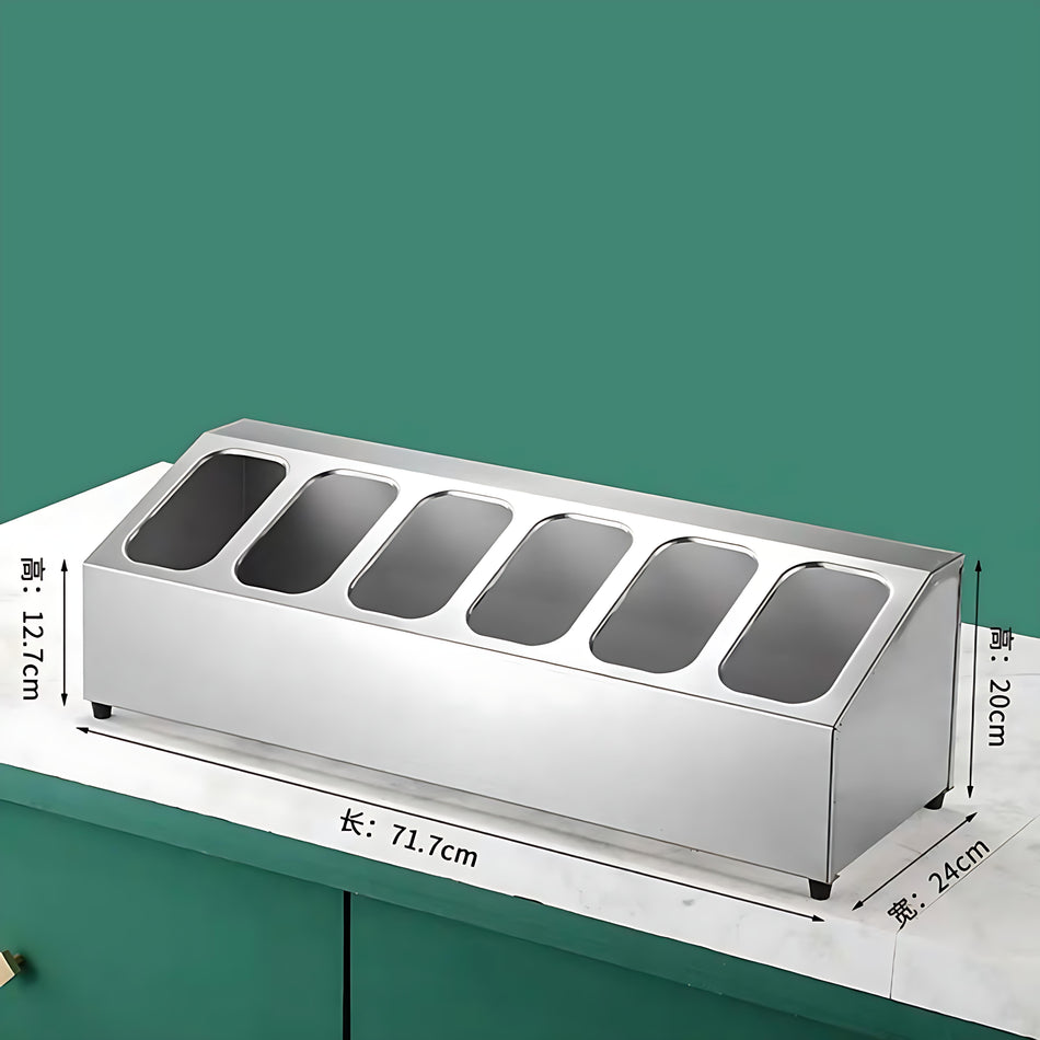 1/9 - 1 Row - 6 Girds Gastronorm Pan Rack - S/S 690*230*210mm