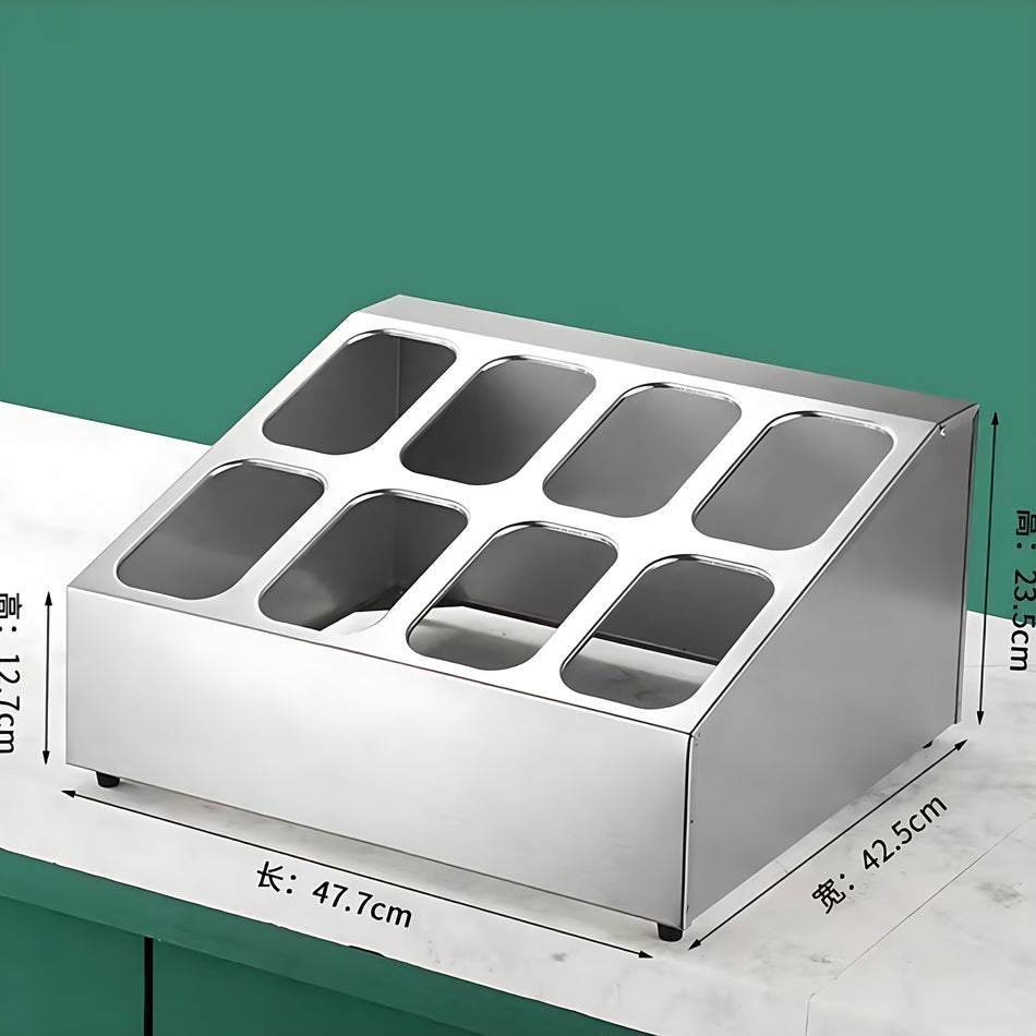 1/6 - 2 Row - 8 Grids Gastronorm Pan Rack - S/S 660*400*230mm
