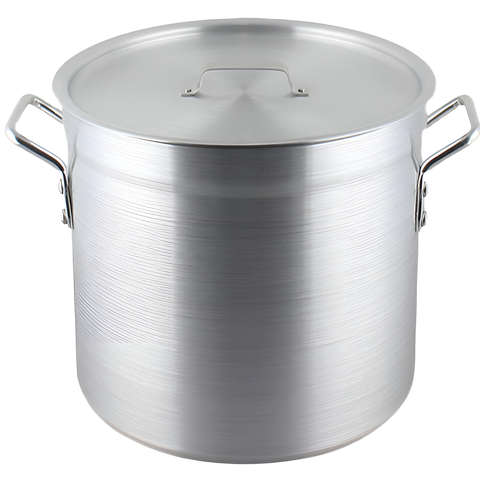with Cover - 30L - Ø350mm*330mm Stock Pot - Aluminium 30.4L - 350(Ø)*330(H)mm