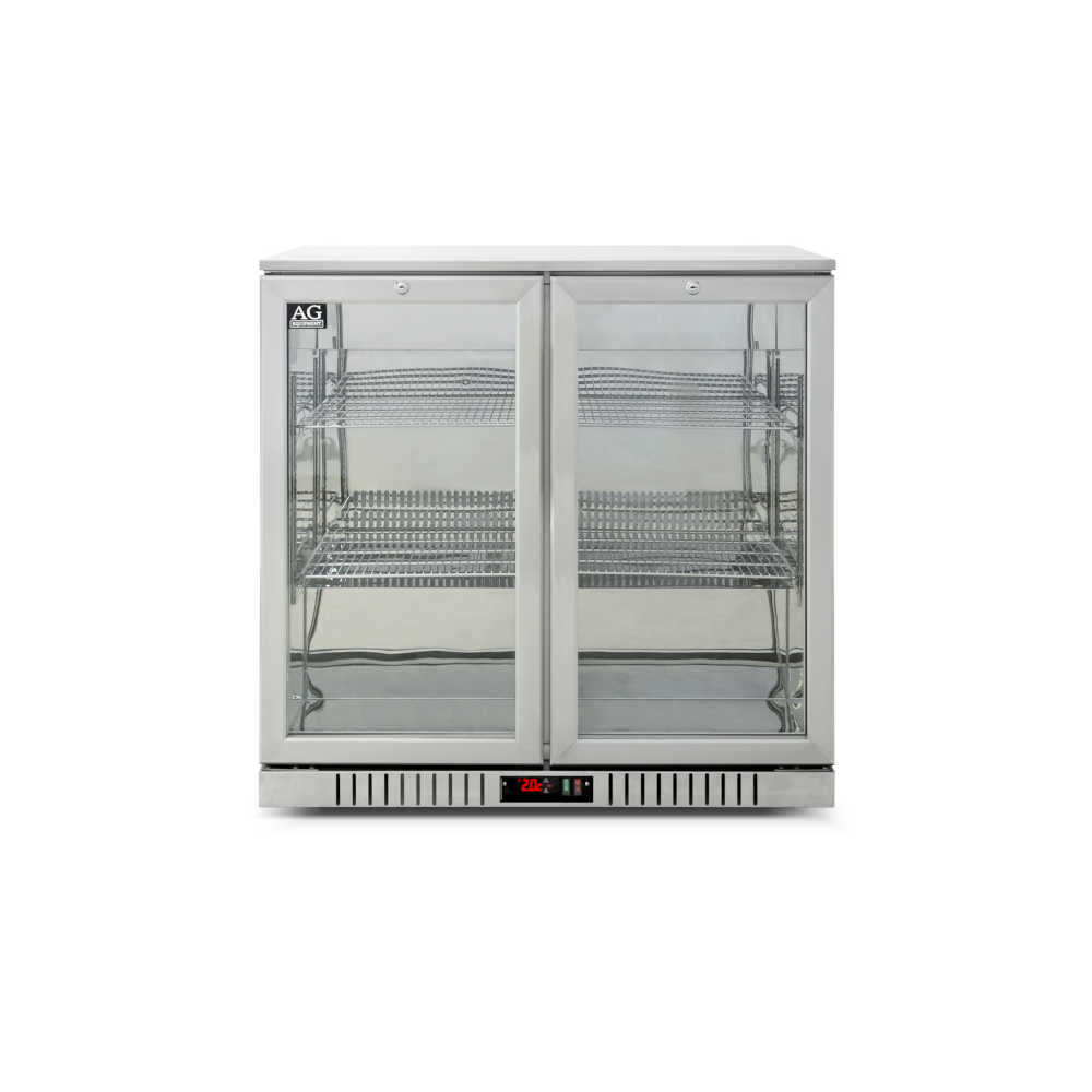 Twin Door Bar Fridge - Stainless Body & Doors | 2SBR-H