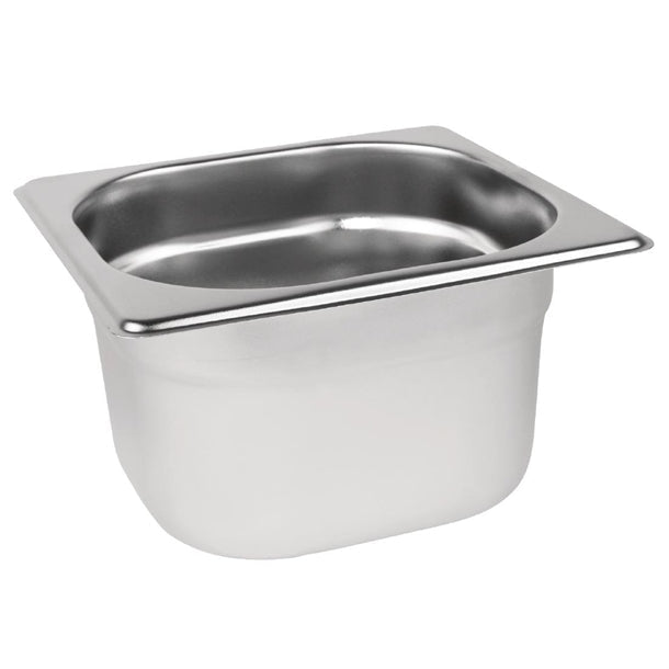 Stainless Steel Gastronorm Pan 1/6 100mm Deep DN724