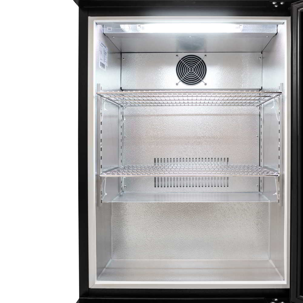 Single Door Bar Fridge - Black Body & Doors 1BBR-H