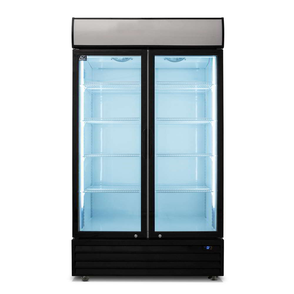 1000L Double Glass Door Upright Display Fridge CU1000TNG