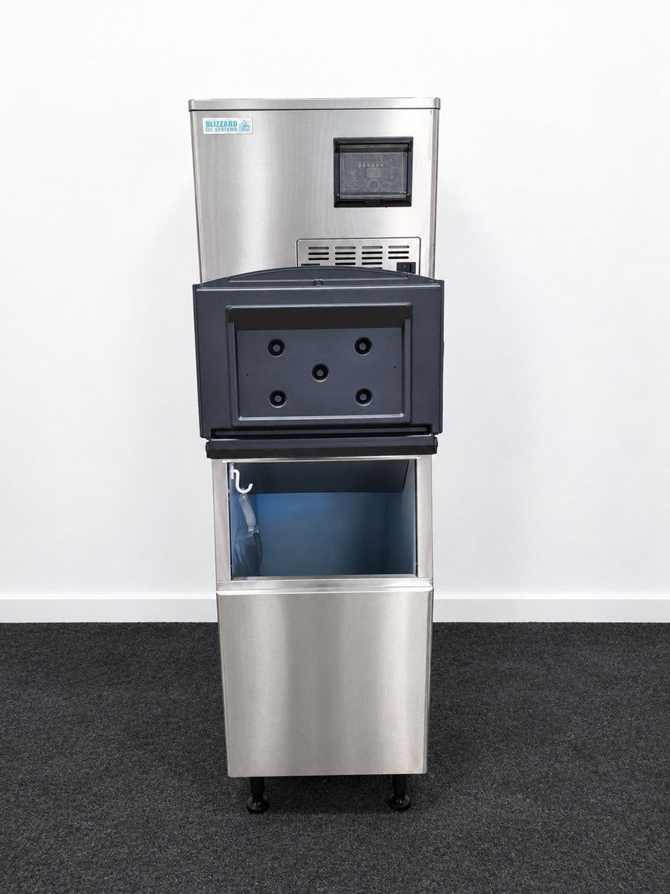 Blizzard SN-320M Ice Machine + Ice Bin