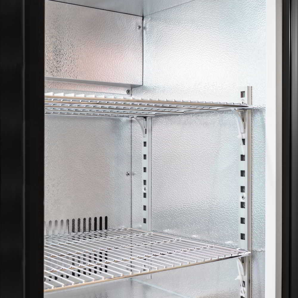 Twin Sliding Door Bar Fridge - Black Body & Doors | 2BBR-S