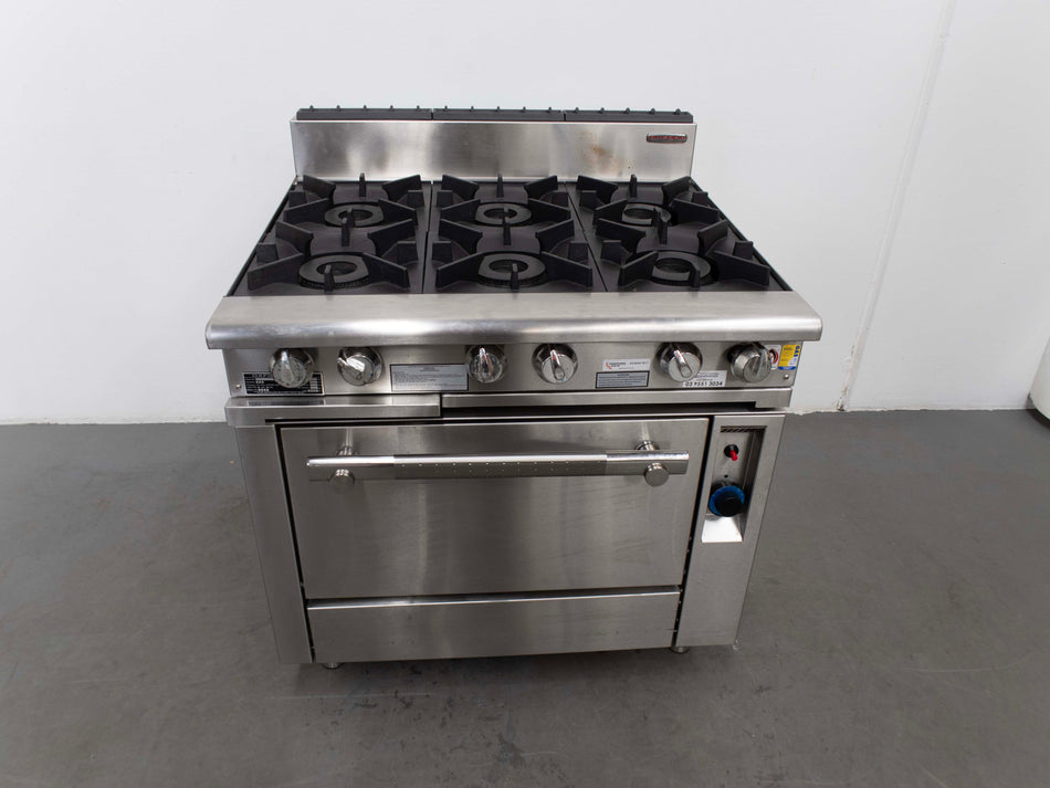 Oxford 6BBT-OV 6 Burner Range Oven