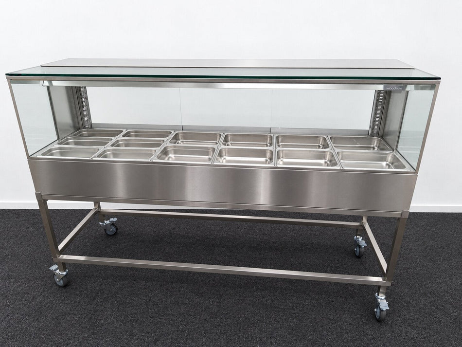 Woodson W.HFSQ26C Hot Food Display + Trolley