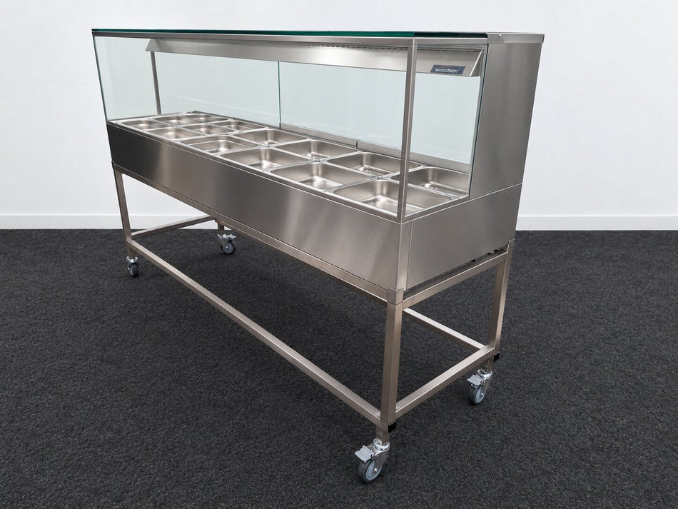 Woodson W.HFSQ26C Hot Food Display + Trolley