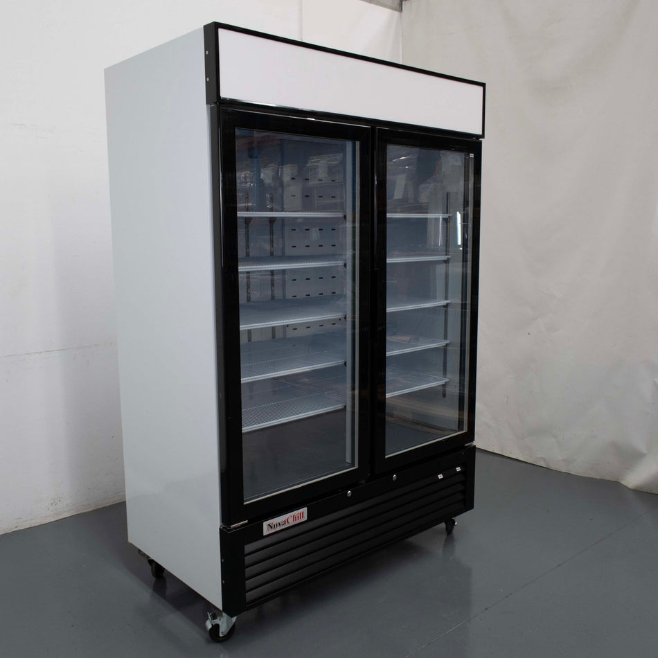Novachill SM1300GF Upright Display Fridge