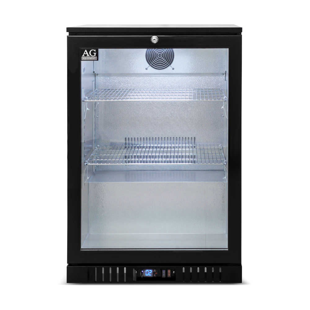 Single Door Bar Fridge - Black Body & Doors 1BBR-H