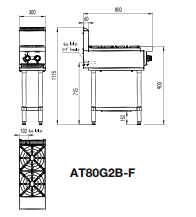 Cookrite 2 Burner CooktopLPG AT80G2B-F-LPG