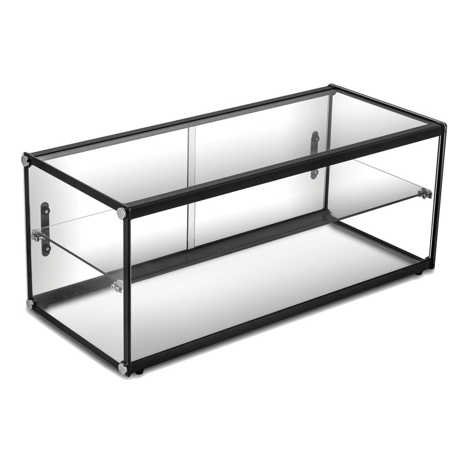 Exquisite Two Tiers Flat Glass Ambient Cake Display CD120