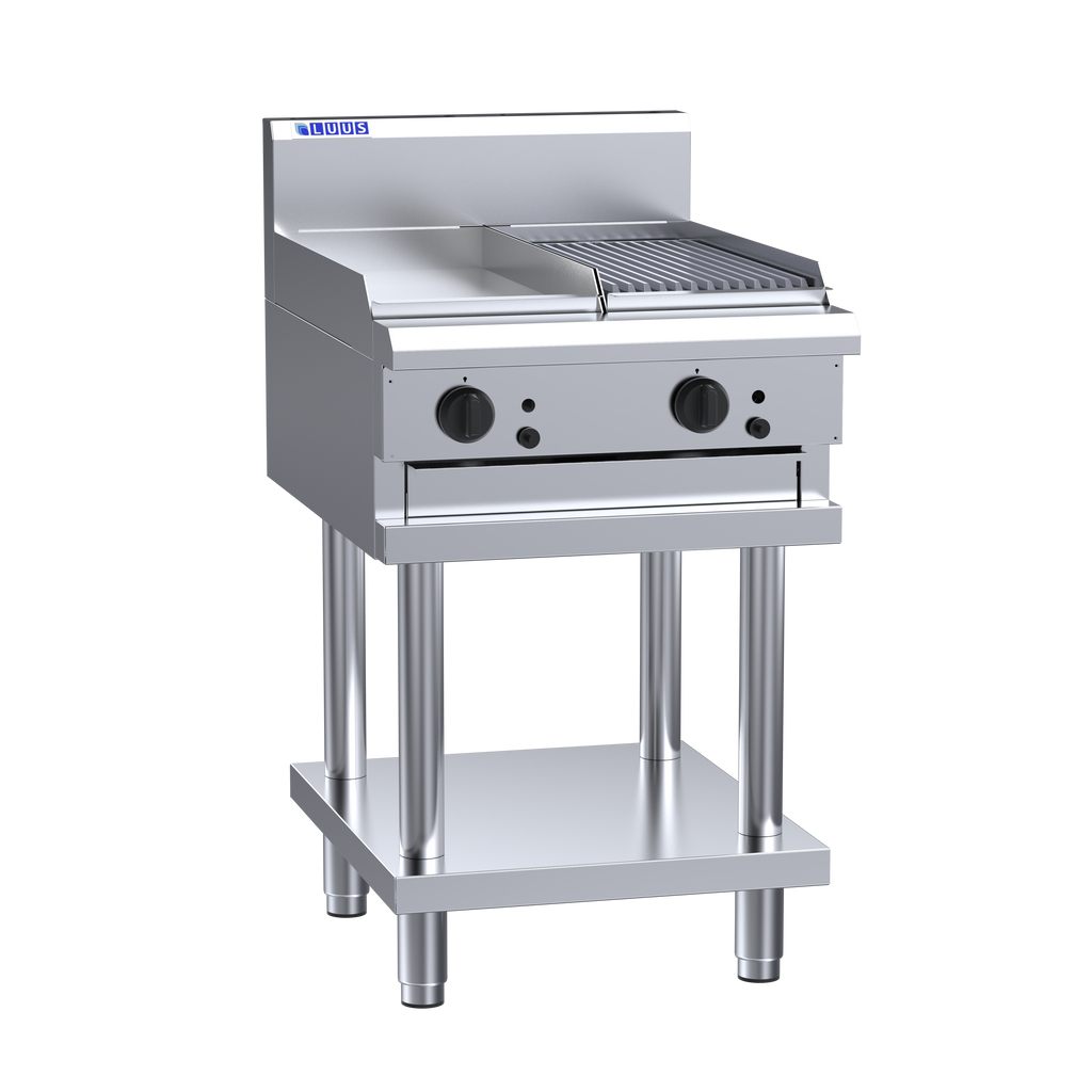 LUUS CS-3P3C – 600mm Wide Professional Grill & Chargrill With Shelf