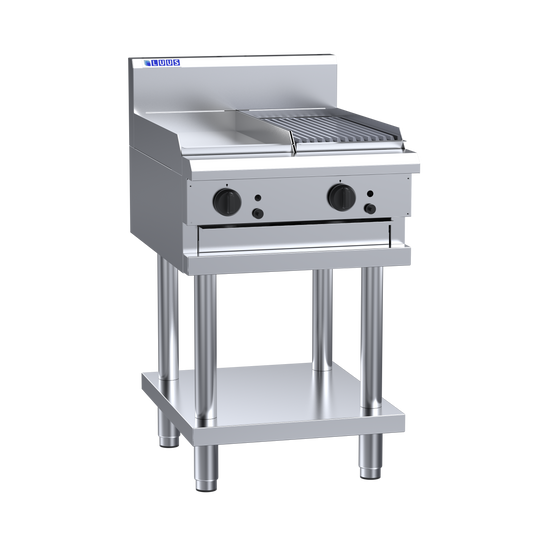 LUUS CS-3P3C – 600mm Wide Professional Grill & Chargrill With Shelf