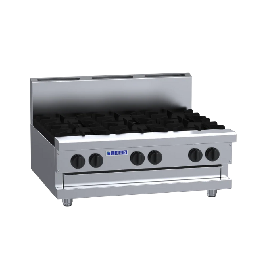 Luus CS-6B 900mm Cooktop with 6 Burners & Shelf Professional Series