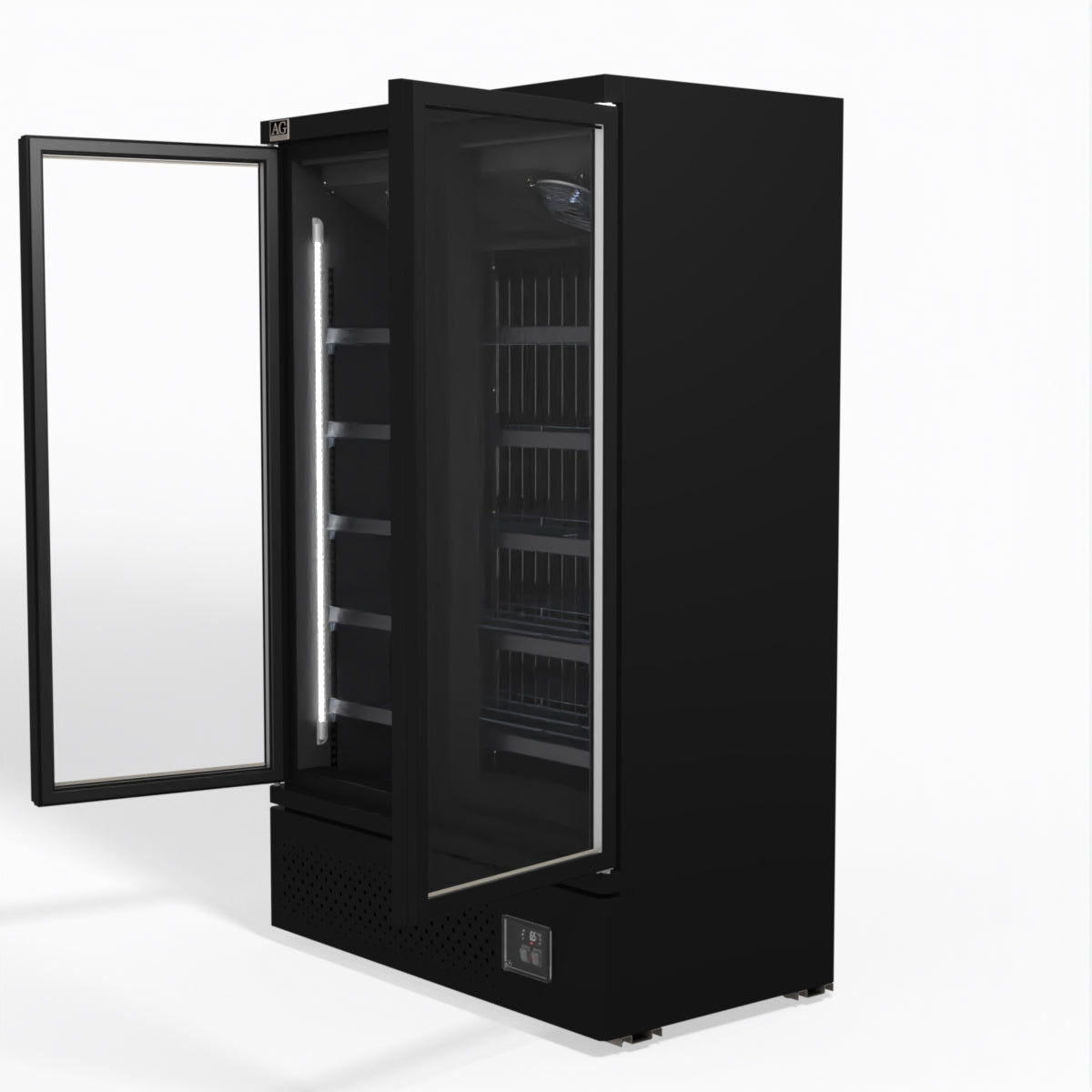 Supermarket Two Glass Doors Upright Display Fridge - 1000 Litre CSB1000