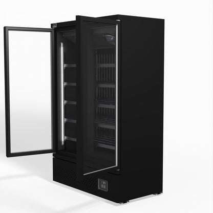 Supermarket Two Glass Doors Upright Display Fridge - 1000 Litre CSB1000