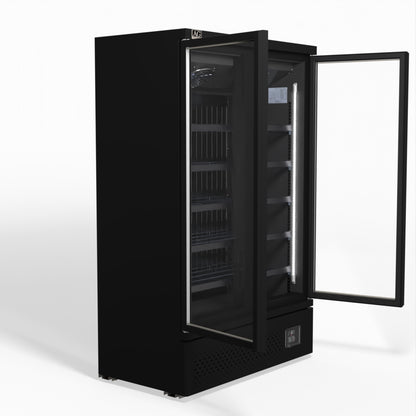 Supermarket Two Glass Doors Upright Display Fridge - 1000 Litre CSB1000