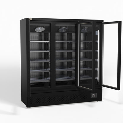 Supermarket Three Glass Doors Upright Display Fridge - 1539 Litre CSB1500