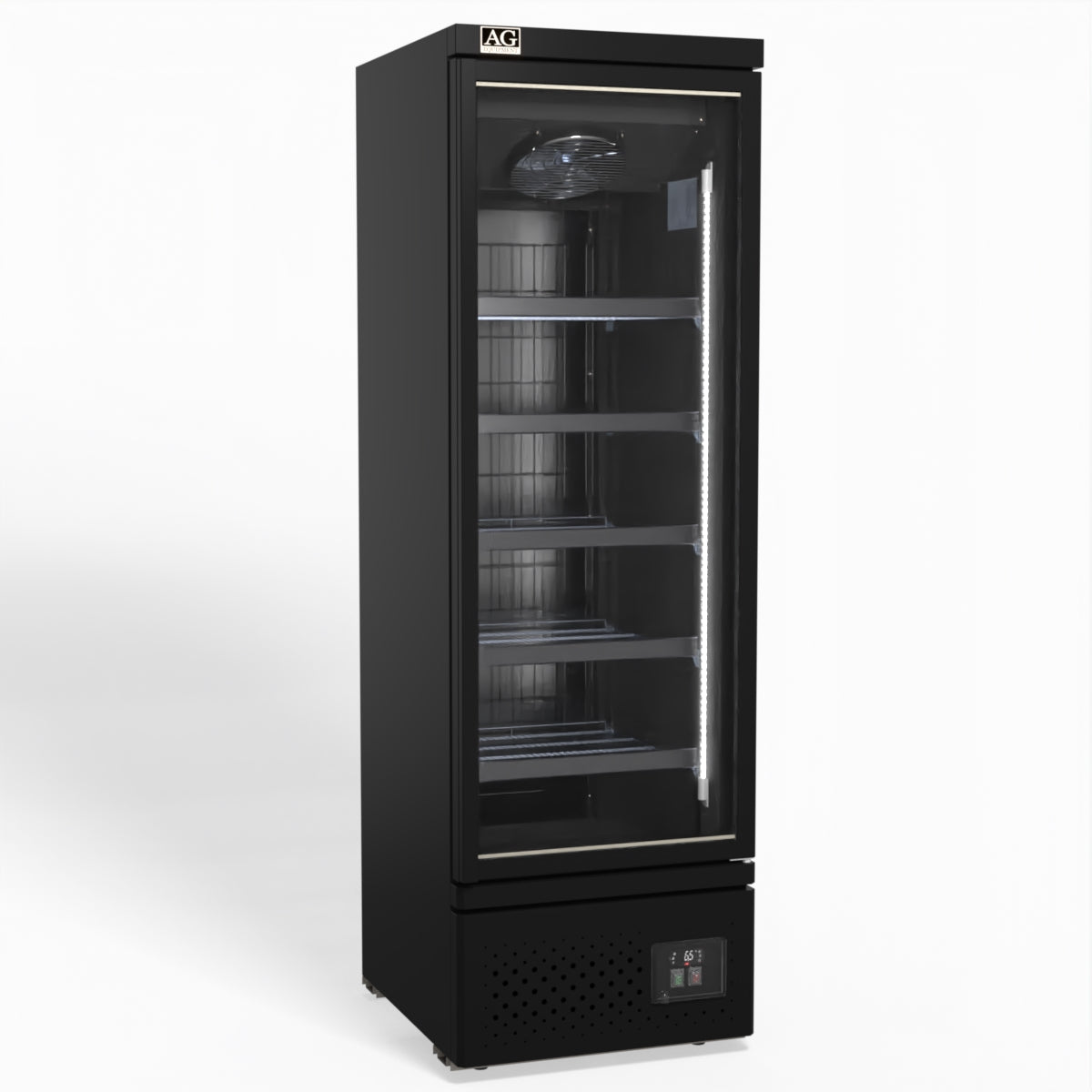 Supermarket Single Glass Door Upright Display Fridge - 450 Litre CSB450