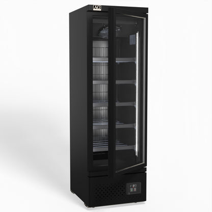 Supermarket Single Glass Door Upright Display Fridge - 450 Litre CSB450