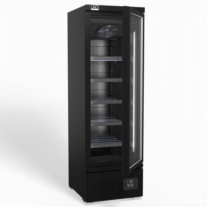 Supermarket Single Glass Door Upright Display Fridge - 450 Litre CSB450