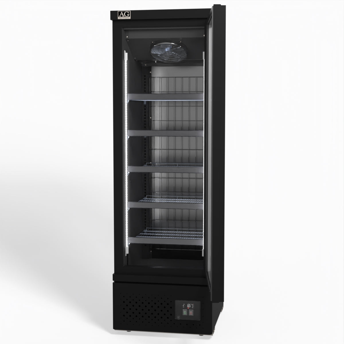 Supermarket Single Glass Door Upright Display Fridge - 450 Litre CSB450