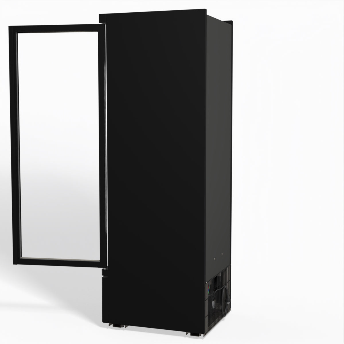 Supermarket Single Glass Door Upright Display Fridge - 450 Litre CSB450