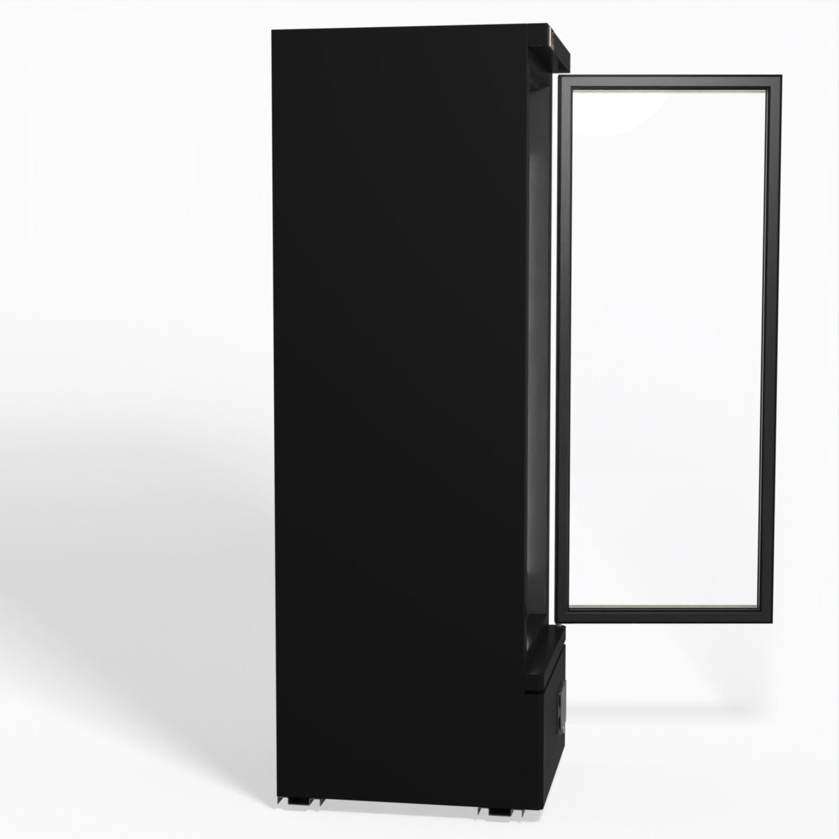 Supermarket Single Glass Door Upright Display Fridge - 450 Litre CSB450