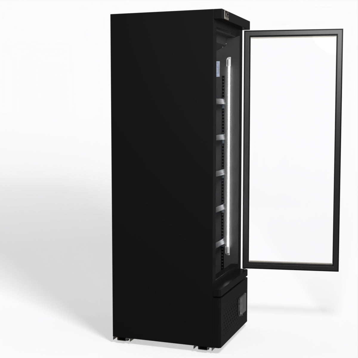 Supermarket Single Glass Door Upright Display Fridge - 450 Litre CSB450