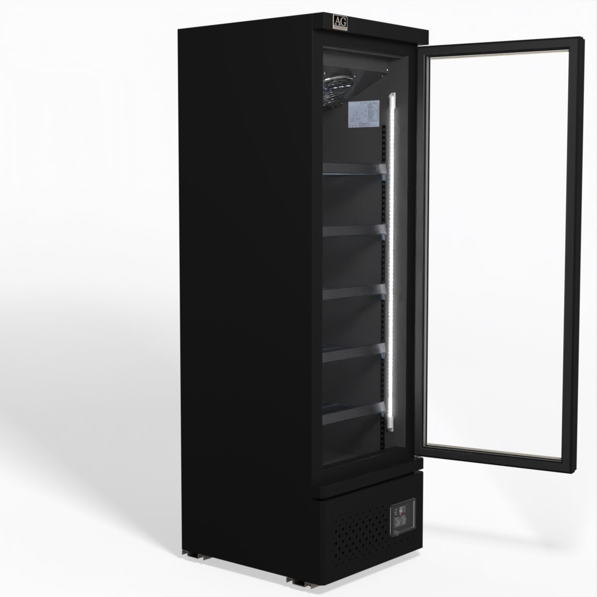 Supermarket Single Glass Door Upright Display Fridge - 450 Litre CSB450