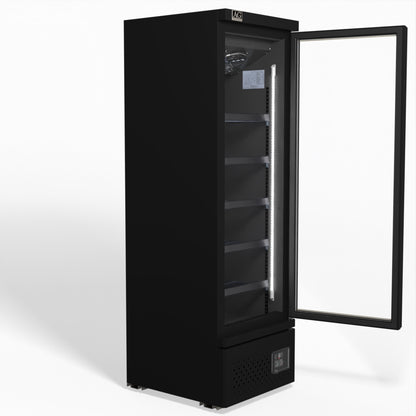 Supermarket Single Glass Door Upright Display Fridge - 450 Litre CSB450