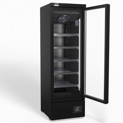 Supermarket Single Glass Door Upright Display Fridge - 450 Litre CSB450