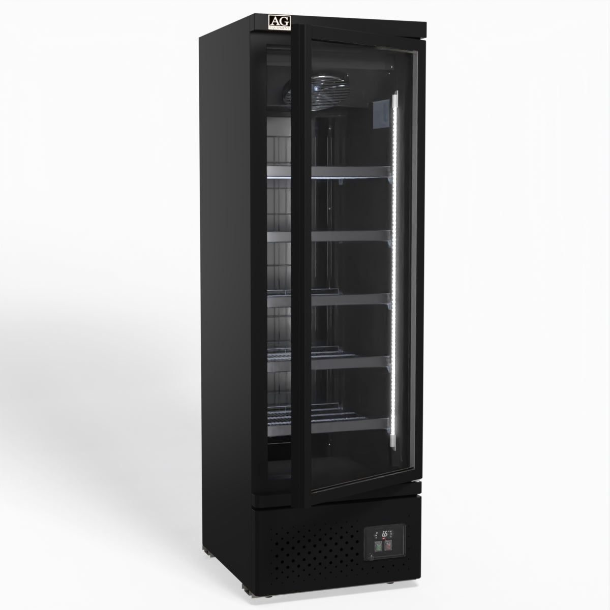 Supermarket Single Glass Door Upright Display Fridge - 450 Litre CSB450