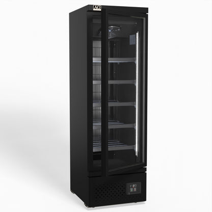 Supermarket Single Glass Door Upright Display Fridge - 450 Litre CSB450