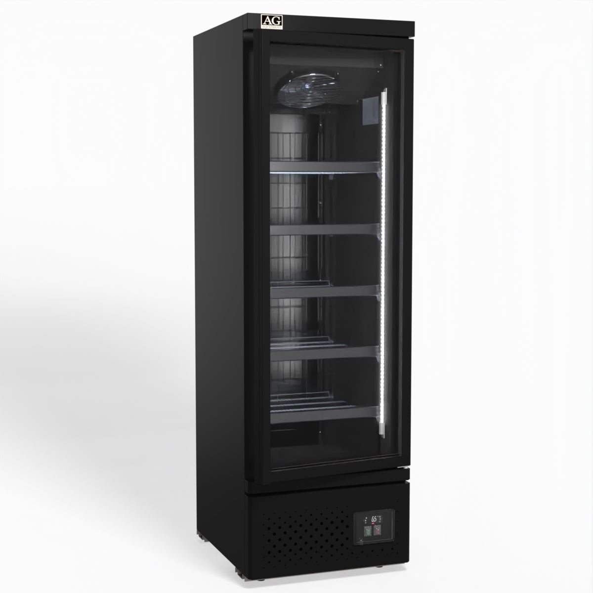 Supermarket Single Glass Door Upright Display Fridge - 450 Litre CSB450